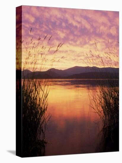Sandpoint, Id, Sunset on Lake Pond Oreille-Mark Gibson-Stretched Canvas