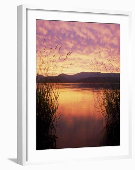 Sandpoint, Id, Sunset on Lake Pond Oreille-Mark Gibson-Framed Photographic Print