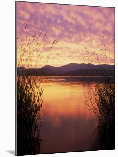 Sandpoint, Id, Sunset on Lake Pond Oreille-Mark Gibson-Mounted Photographic Print