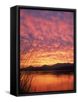 Sandpoint, Id, Sunset on Lake-Mark Gibson-Framed Stretched Canvas