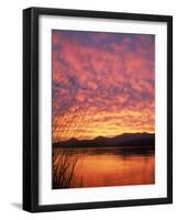 Sandpoint, Id, Sunset on Lake-Mark Gibson-Framed Photographic Print