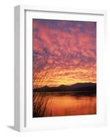 Sandpoint, Id, Sunset on Lake-Mark Gibson-Framed Photographic Print