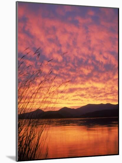 Sandpoint, Id, Sunset on Lake-Mark Gibson-Mounted Photographic Print