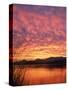 Sandpoint, Id, Sunset on Lake-Mark Gibson-Stretched Canvas