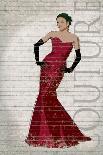 Red Dress Glamour-Sandra Smith-Art Print