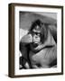 Sandra the Orangutan with Cheek Resting on Hand and Thoughtful Expression, at the Bronx Zoo-Nina Leen-Framed Photographic Print