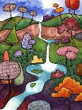 Peaceful Waterfall-Sandra Willard-Giclee Print