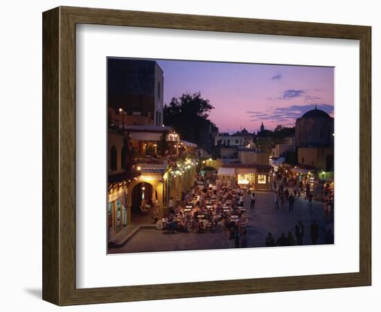 Sandriavani Square in Rhodes Old Town, Rhodes, Dodecanese, Greek Islands, Greece-Teegan Tom-Framed Premium Photographic Print