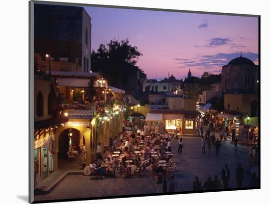 Sandriavani Square in Rhodes Old Town, Rhodes, Dodecanese, Greek Islands, Greece-Teegan Tom-Mounted Premium Photographic Print