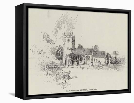 Sandringham Church, Norfolk-Herbert Railton-Framed Stretched Canvas