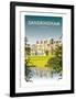 Sandringham - Dave Thompson Contemporary Travel Print-Dave Thompson-Framed Giclee Print