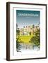 Sandringham - Dave Thompson Contemporary Travel Print-Dave Thompson-Framed Giclee Print