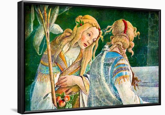 Sandro Botticelli Sistine Chapel The Youth of Moses Detail 2 Art Print Poster-null-Framed Poster