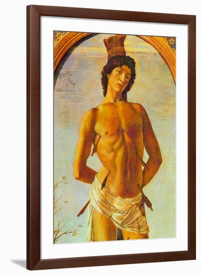 Sandro Botticelli St. Sebastian-null-Framed Art Print