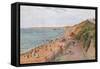 Sands and Cliffs, Southbourne-Alfred Robert Quinton-Framed Stretched Canvas