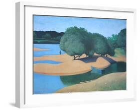 Sands at the Loire-Felix Valloton-Framed Art Print