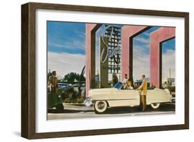 Sands Hotel, Las Vegas, Nevada-null-Framed Art Print