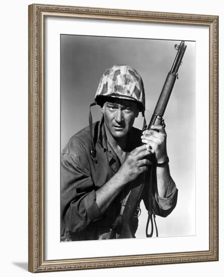 Sands Of Iwo Jima, John Wayne, 1949-null-Framed Photo