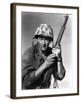 Sands Of Iwo Jima, John Wayne, 1949-null-Framed Photo