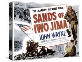 Sands Of Iwo Jima, John Wayne, 1949-null-Stretched Canvas