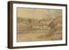Sandsend, Yorkshire, 1802 (W/C over Graphite on Textured Wove Paper Laid Down on Card)-Thomas Girtin-Framed Giclee Print