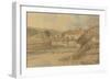 Sandsend, Yorkshire, 1802 (W/C over Graphite on Textured Wove Paper Laid Down on Card)-Thomas Girtin-Framed Giclee Print