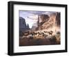 Sandstone and Stolen Horses-Jack Sorenson-Framed Art Print