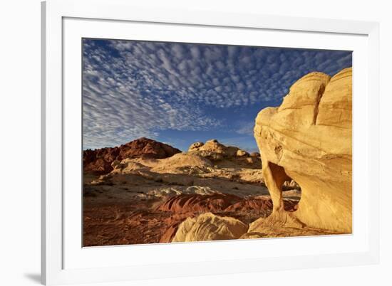 Sandstone Arch under Clouds-James-Framed Photographic Print