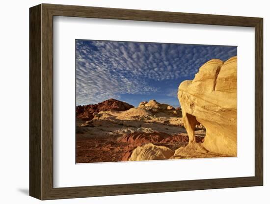 Sandstone Arch under Clouds-James-Framed Photographic Print