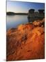 Sandstone at sunset, Rocktown Natural Area, Wilson Lake, Kansas, USA-Charles Gurche-Mounted Photographic Print