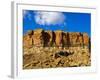 Sandstone Butte in Chaco Culture National Historical Park Scenery, New Mexico-Michael DeFreitas-Framed Photographic Print