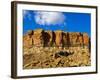 Sandstone Butte in Chaco Culture National Historical Park Scenery, New Mexico-Michael DeFreitas-Framed Photographic Print