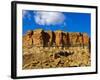 Sandstone Butte in Chaco Culture National Historical Park Scenery, New Mexico-Michael DeFreitas-Framed Photographic Print