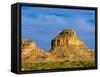 Sandstone Butte in Chaco Culture National Historical Park Scenery, New Mexico-Michael DeFreitas-Framed Stretched Canvas