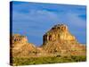 Sandstone Butte in Chaco Culture National Historical Park Scenery, New Mexico-Michael DeFreitas-Stretched Canvas