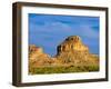 Sandstone Butte in Chaco Culture National Historical Park Scenery, New Mexico-Michael DeFreitas-Framed Premium Photographic Print