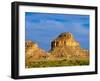 Sandstone Butte in Chaco Culture National Historical Park Scenery, New Mexico-Michael DeFreitas-Framed Premium Photographic Print