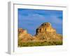 Sandstone Butte in Chaco Culture National Historical Park Scenery, New Mexico-Michael DeFreitas-Framed Premium Photographic Print