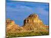 Sandstone Butte in Chaco Culture National Historical Park Scenery, New Mexico-Michael DeFreitas-Mounted Photographic Print