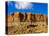 Sandstone Butte in Chaco Culture National Historical Park Scenery, New Mexico-Michael DeFreitas-Stretched Canvas