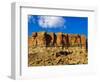 Sandstone Butte in Chaco Culture National Historical Park Scenery, New Mexico-Michael DeFreitas-Framed Photographic Print