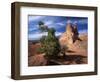 Sandstone Cliffs, Arches National Park, Moab, Utah, USA-Lee Frost-Framed Photographic Print