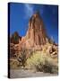 Sandstone Cliffs, Arches National Park, Moab, Utah, USA-Lee Frost-Stretched Canvas