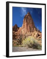 Sandstone Cliffs, Arches National Park, Moab, Utah, USA-Lee Frost-Framed Photographic Print