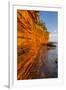 Sandstone Cliffs, Sea Caves, Devils Island, Apostle Islands Lakeshore, Wisconsin, USA-Chuck Haney-Framed Photographic Print