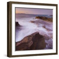 Sandstone Coast at Betlem, Del Llevant Peninsula, Majorca, Spain-Rainer Mirau-Framed Photographic Print