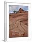 Sandstone Cone and Clouds, Zion National Park, Utah, United States of America, North America-James Hager-Framed Photographic Print