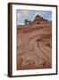 Sandstone Cone and Clouds, Zion National Park, Utah, United States of America, North America-James Hager-Framed Photographic Print