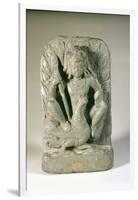 Sandstone Figure of Skanda with His Peacock, Punjab Hills, 6th Century-null-Framed Giclee Print