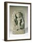 Sandstone Figure of Skanda with His Peacock, Punjab Hills, 6th Century-null-Framed Giclee Print